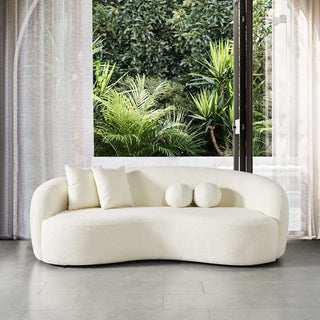 Drake Japandi Curved Sofa by Cherie Furniture