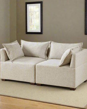 2-Piece Modular Loveseat Sofa