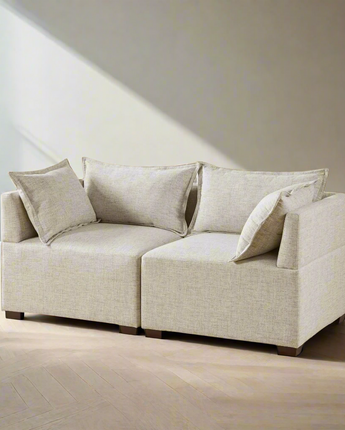 2-Piece Modular Loveseat Sofa