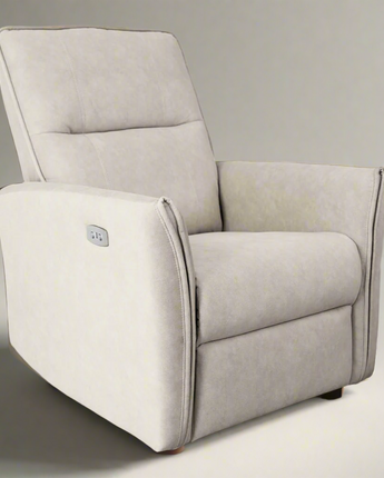 Asheville Cream Suede Recliner Chair