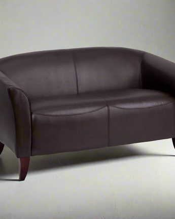 Brown LeatherSoft Loveseat