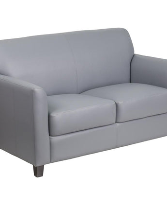 Diplomat Gray LeatherSoft Loveseat