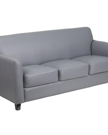 Diplomat Gray LeatherSoft Sofa