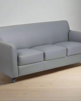 Diplomat Gray LeatherSoft Sofa