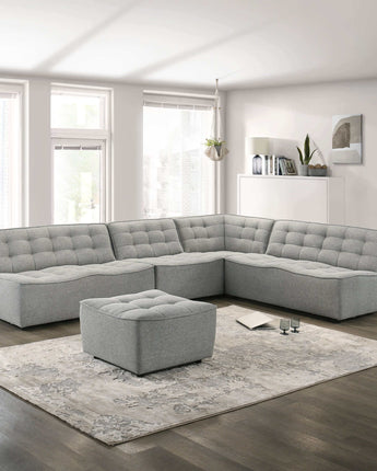 Selen Light Grey Corner Sectional Sofa