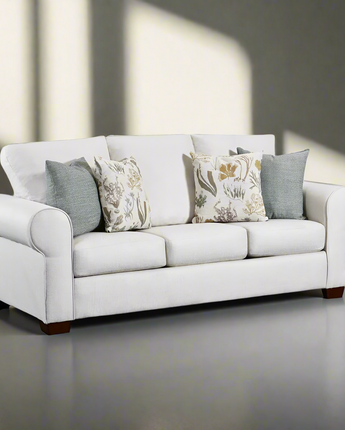 Living Room Beaujardin Sofa Sleeper with Four Throw Pillows