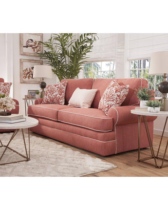 American Furniture Classics Coral Springs Model 8-040-S260C Sleeper Sofa with Three Matching Pillows