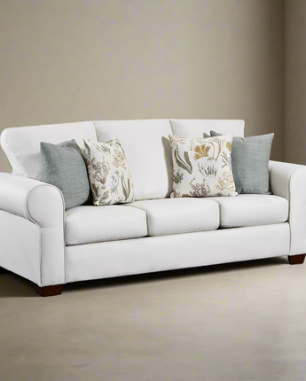 Living Room Beaujardin Sofa with Four Throw Pillows