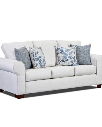 Living Room Pembroke Sofa with Four Throw Pillows