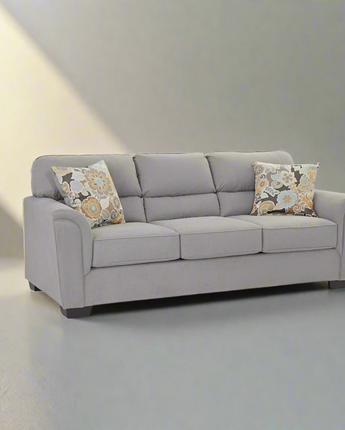 Flared Arm Miranda Sofa with Two Pillows