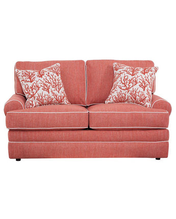 American Furniture Classics Coral Springs Model 8-020-S260C Loveseat with Two Matching Pillows