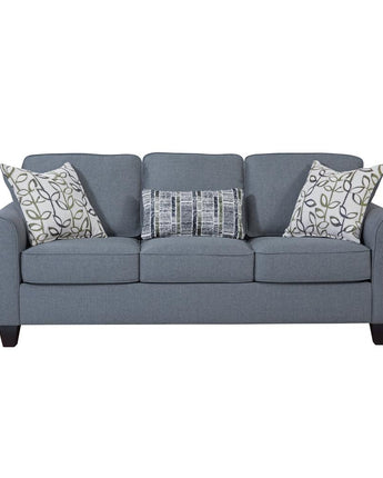 American Furniture Classics Sofa with Rolled Arms and 3 Accent Pillows