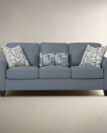 American Furniture Classics Sofa with Rolled Arms and 3 Accent Pillows