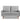 57 Inch Wide Upholstered Two Cushion Loveseat with Cambered Arms