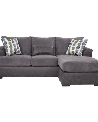 American Furniture Classics Sofa with Chaise - Dark Gray/Dark Charcoal