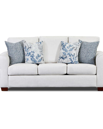 Living Room Pembroke Sofa Sleeper with Four Throw Pillows