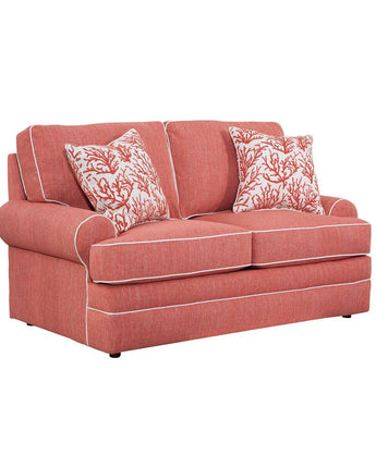 American Furniture Classics Coral Springs Model 8-020-S260C Loveseat with Two Matching Pillows