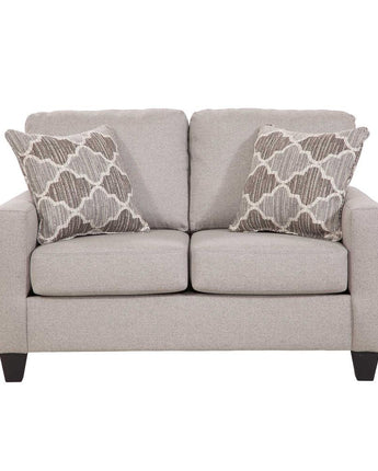 American Furniture Classics Loveseat with Two Accent Pillows