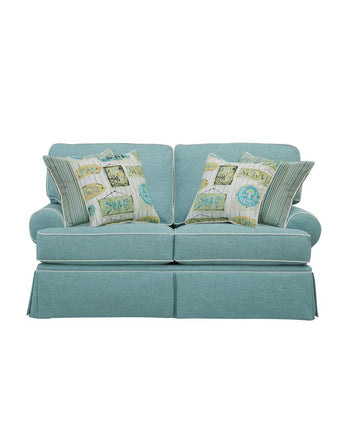 American Furniture Classics Loveseat with Four Accent Pillows