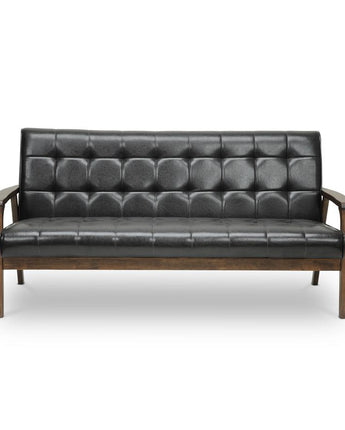 Baxton Studio Mid-Century Masterpieces Sofa-Brown