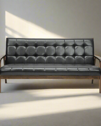 Baxton Studio Mid-Century Masterpieces Sofa-Brown