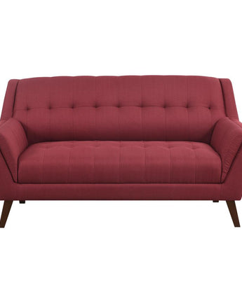 Wallace & Bay Browning Loveseat, Brick Red