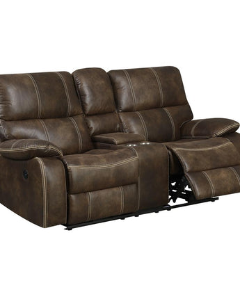 Power Reclining Loveseat with Dual Recliners, Hidden Storage