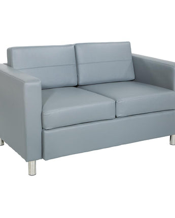 Pacific LoveSeat In Charcoal Grey Faux Leather, PAC52-U42