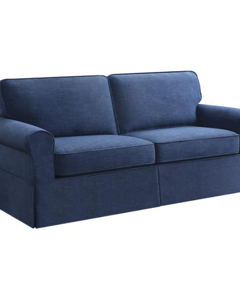 Slip Cover Sofa in Navy Fabric