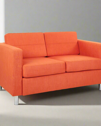 Pacific LoveSeat In Tangerine Fabric, PAC52-M5