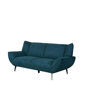 Acton Upholstered Flared Arm Loveseat Teal Blue