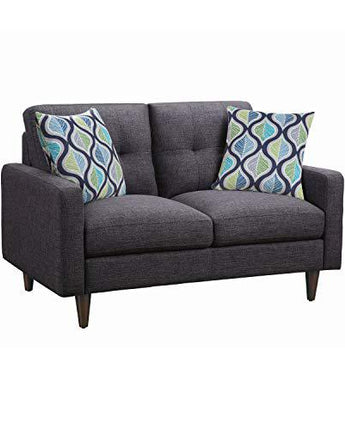 Watsonville Tufted Back Loveseat Grey