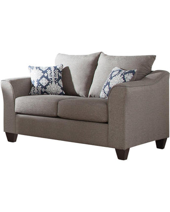 Salizar Flared Arm Loveseat Grey