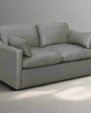 Grayson Sloped Arm Upholstered Loveseat Grey