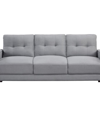 Bowen Upholstered Track Arms Tufted Sofa Grey