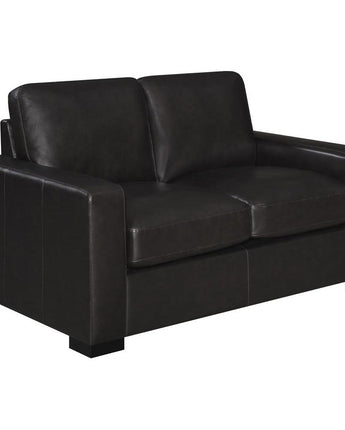 Boardmead Track Arms Upholstered Loveseat Dark Brown