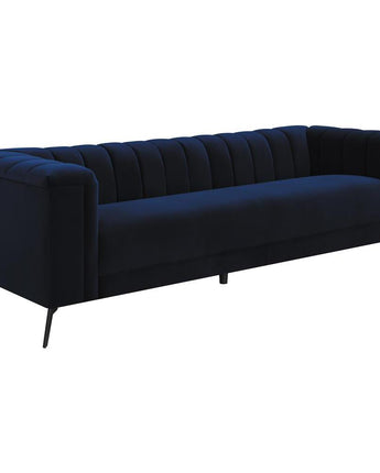 Chalet Tuxedo Arm Sofa Blue