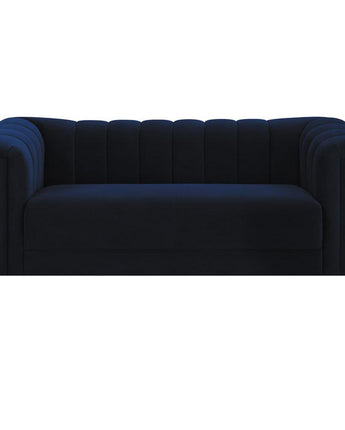 Chalet Tuxedo Arm Loveseat Blue