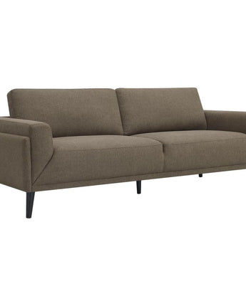 Rilynn Upholstered Track Arms Sofa Brown