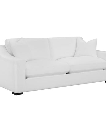 Ashlyn Upholstered Sloped Arms Sofa White