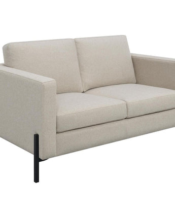 Tilly Upholstered Track Arms Loveseat Oatmeal