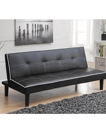 Katrina Tufted Upholstered Sofa Bed Black