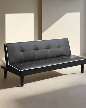 Katrina Tufted Upholstered Sofa Bed Black