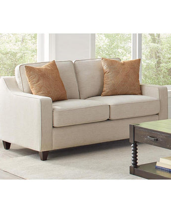 Christine Upholstered Cushion Back Loveseat Beige