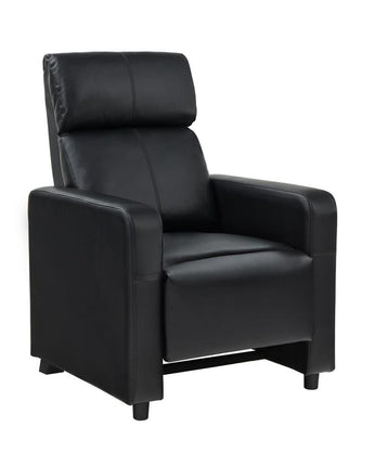 Toohey Upholstered Tufted Recliner Living Room Set Black