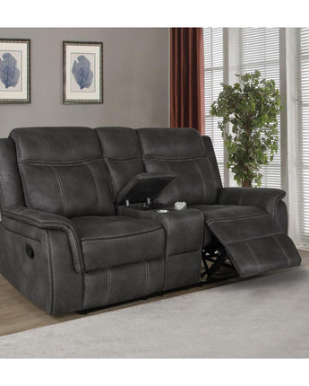 Lawrence Upholstered Tufted Back Motion Loveseat