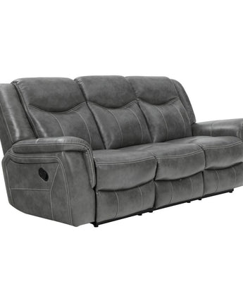 Conrad Upholstered Motion Sofa Cool Grey