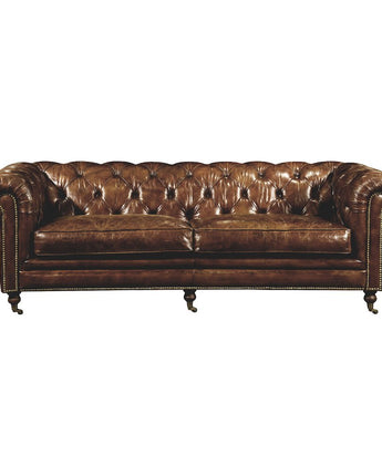 Birmingham Sofa Dark Brown Leather