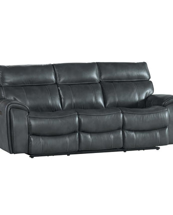 Dual-Pwr Recliner Sofa in Slate