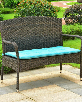 Majorca Resin Pandan Steel Loveseat with Cushions